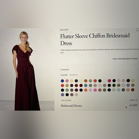 DRESS | Women’s Mori Lee bridesmaids dress size 8 - Picture 3 of 14